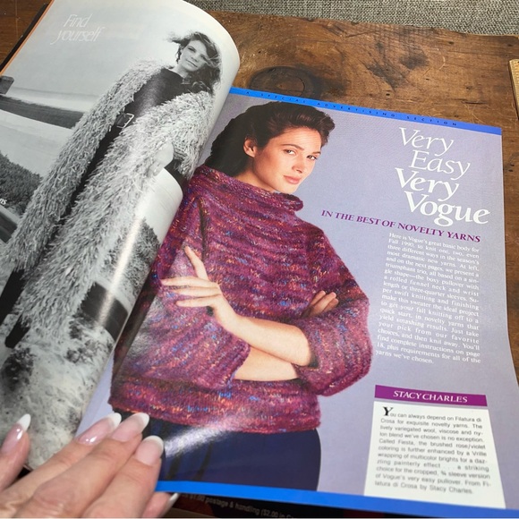 1990 Vogue knitting instructional reference book vintage - Picture 6 of 10